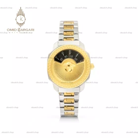 ساعت مچی ورساچه سیلورطلایی صفحه مشکی Versace Dylos