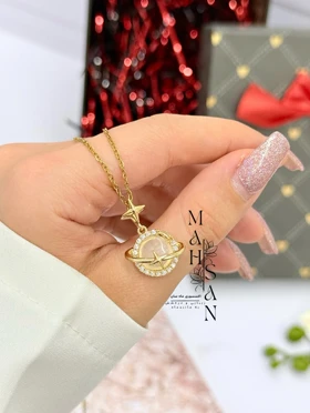 گردنبند زحل مدل طلا هدیه جذاب و خاص