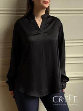 شومیز یقه فرنچ راه راه