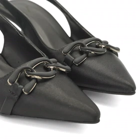 کفش مجلسی زنانه پاشنه‌دار 3 سانت مدل sandal valentino - 0095
