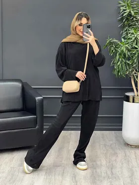 ست بلوز و شلوار پلیسه‌دار