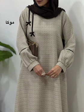 پیراهن مانتویی سوپر کلوش پاییزه پاپیون 1