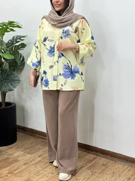 تونیک مانتویی لینن آیسو گلاریس 1