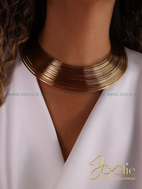 طوق گردنبند زنانه ورشو عثمانی مدل زرین کد N3121 (طلایی)
