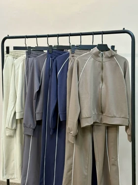 ست سویشرت شلوار اویشو ویولت (نسکافه ای)