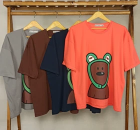 تیشرت ( MR-1- 1318) (گلبهی)