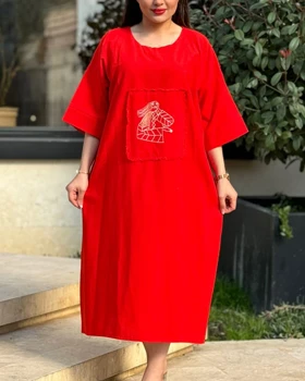پیراهن رخ لینن گلدوزی 4003
