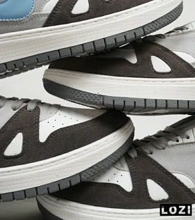 کفش کتانی مردانه طوسی سفید آبی نایک NIKE SB