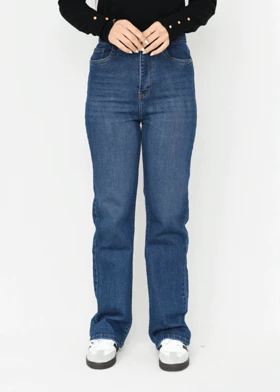 شلوار جین راسته سرمه ای