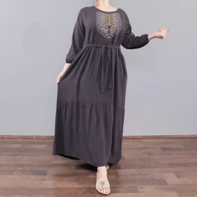 پیراهن ساحلی نقش دار طرح آیدا 3981