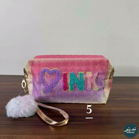 کیف آرایشی مکعبی پولیشی کد 2152