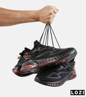 کفش کتانی مردانه و زنانه مشکی نارنجی نایک NIKE gravity