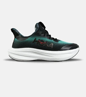 کفش کتانی مشکی سبز HOKA مدل 7396