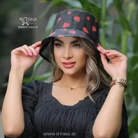 کلاه باکت توری طرح دار تابستانی زنانه مدل قلبی zara