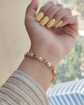 دستبند آینه ای قلبی ژوپینگ