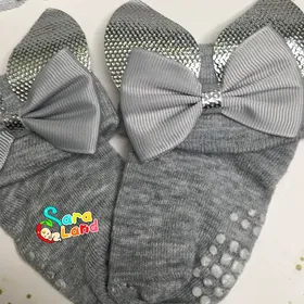 ست جوراب و هدبند دخترانه GAP طرح برگ براق