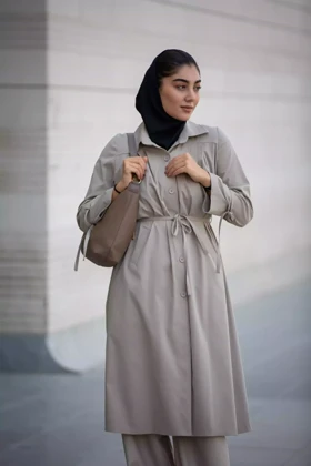 مانتو پارکا بلند سینه پیلی