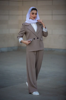 کت زنانه پرادا مچ آستردار