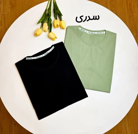 تیشرت ساده مدادرنگی کد 843