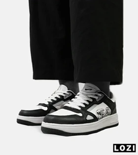 کفش کتانی مردانه مشکی سفید NIKE AirForce Draw مدل 4966