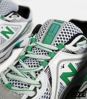 کفش کتانی بزرگ پا طوسی سفید سبز NEW BALANCE 1064 V.2
