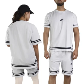 ست تیشرت و شلوارک اسپرت نایک مدل CMP-Dri Fit-3F0962 سفید