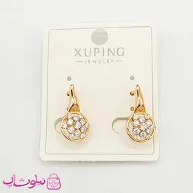 گوشواره دخترانه ژوپینگ نگین‌دار
