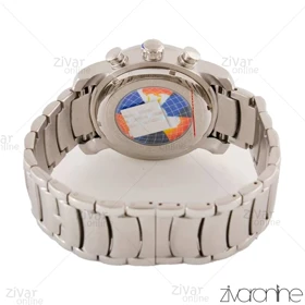 ساعت بولگاری مردانه سه موتوره نقره ای صفحه سفید سرمه ای 103876