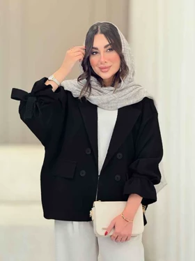 مانتو چهاردکمه آستین بند فرناز
