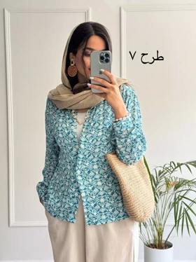 شومیز مانتویی سیلک