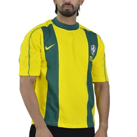 تیشرت فوتبالی برزیل مدل Nike-ZRA-4D0663 زرد