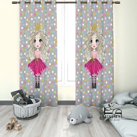 پرده کودک طرح فانتزی مدل W4903