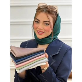 مینی اسکارف ساده نخ کریستال