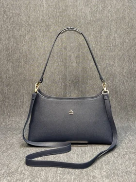 کیف دوشی زنانه آلفا ALFA کد7022 (سرمه ای)