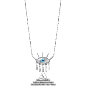 گردنبند زنانه چشم نظر Evil Eye Chain Fringe Necklace S