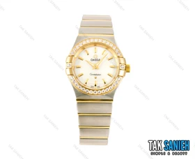 ساعت اومگا کانسلیشن زنانه نگین‌دار خطی Omega-1497-L