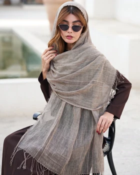 شال لینن تک‌رنگ 20684