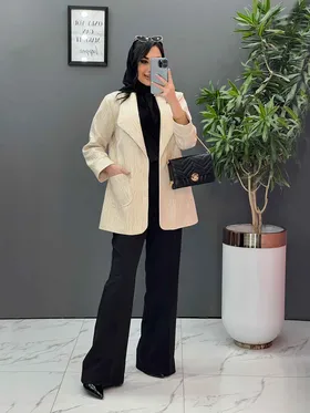 مانتو ژاکارد دو جیب