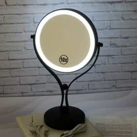 آینه آرایشی رینگ‌لایت‌دار مدل 10 کد G_Lnd_791