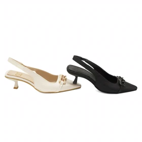 کفش مجلسی زنانه پاشنه‌دار 3 سانت مدل sandal valentino - 0095