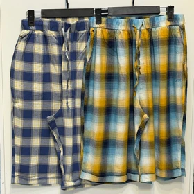 شلوارک چهار خانه نخی مردانه/سایز 3xl