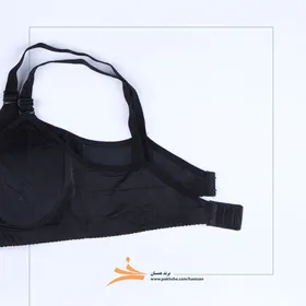 سوتین طرح پروانه ای لایه دار اسفنج پنبه‌ای همسان