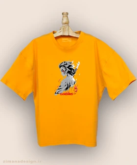 تیشرت لش مردانه و زنانه طرح شیطان کش شخصیت تانجیرو کد 938