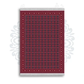 *جدید* فرشینه از جنس پارچه شانل مخمل ترک طرح فانتزی برند دفه کد 599