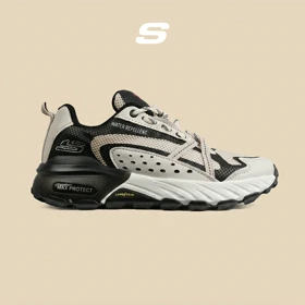 کفش کتانی طبی ورزشی کرم مشکی SKECHERS max protect v.2 مدل 8083