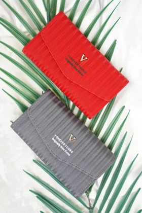 کیف پول دخترانه و زنانه مدل Forever Young (قهوه ای)