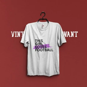 تیشرت THIS GIRL LOVES FOOTBALL