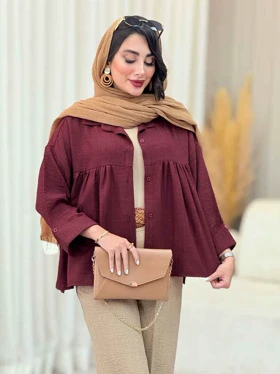 مانتو چین‌دار نیارا