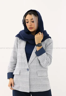 کت طرح دار کنفی کد1005303