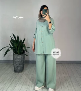 ست مانتو شلوار هلیا 1